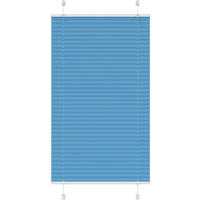 vidaXL Pleated Blind Blue 80x100 cm Fabric Width 79.4 cm Polyester