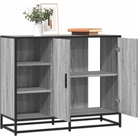 vidaXL Sideboard Grey Sonoma 92x35x76 cm Engineered Wood