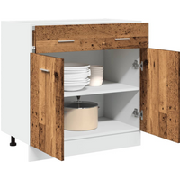 vidaXL Drawer Bottom Cabinet Lyon Old Wood 80x46x81.5 cm Engineered Wood