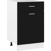vidaXL Drawer Bottom Cabinet Lyon Black 50x46x81.5 cm Engineered Wood