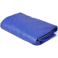 vidaXL Pool Cover PE Round 540 cm 90 g/m²
