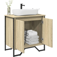 vidaXL Bathroom Sink Cabinet Sonoma Oak 60x35x60 cm Engineered Wood