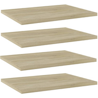 vidaXL Bookshelf Boards 4 pcs Sonoma Oak 40x30x1.5 cm Engineered Wood