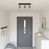 vidaXL Ceiling Spotlight Black 54 x 13 x 26 cm Glass and metal