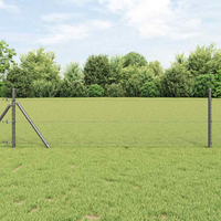 vidaXL Hexagon Fence Grey 0.5 x 50 m Steel