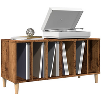 vidaXL Record Cabinet Old Wood 100x38x48 cm Engineered Wood