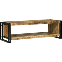 vidaXL Coffee Table Brown 120 x 50 x 38 cm Solid rough mango wood