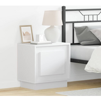 vidaXL Bedside Cabinet 2 pcs White 44 x 34.5 x 45 cm Engineered wood