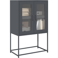 vidaXL Highboard Anthracite 68x39x107 cm Steel