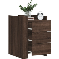 vidaXL Bedside Cabinet Brown Oak 45x50x65 cm Engineered Wood