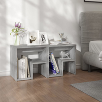 vidaXL Bed Cabinets 2 pcs Grey Sonoma 40x30x40 cm Engineered Wood