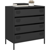 vidaXL Sideboard Black 68x39x73.5 cm Cold-rolled Steel