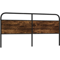 vidaXL Headboard Smoked Oak 190 cm Steel and Engineered Wood