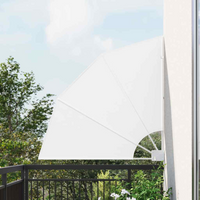 vidaXL Balcony Privacy Screen White 115 x 115 cm Fabric