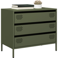 vidaXL Sideboard Olive Green 68x39x58.5 cm Cold-rolled Steel
