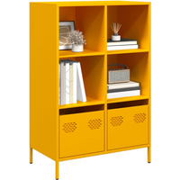 vidaXL Highboard Mustard Yellow 68x39x103.5 cm Steel