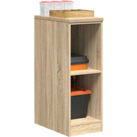 vidaXL Garage Storage Cabinet Sonoma Oak 30x51x85 cm Solid Wood Pine