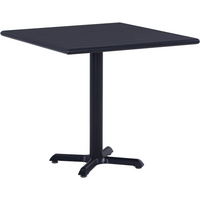 vidaXL Garden Table Black 80x80x75 cm