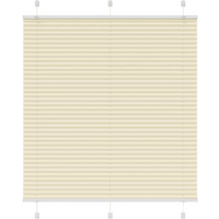 vidaXL Pleated Blind Cream 115x150 cm Fabric Width 114.4 cm Polyester