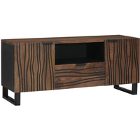 vidaXL TV Units with Drawer Walnut 105 x 33 x 46 cm Engineered wood