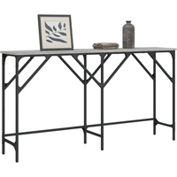 vidaXL Console Table Grey Sonoma 140x29x75 cm Engineered Wood
