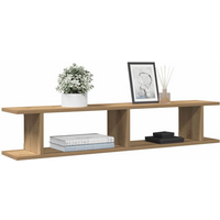 vidaXL Wall Shelves 2 pcs Artisan Oak 105x18x20 cm Engineered Wood