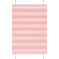 vidaXL Pleated Blind Pink 90x100 cm Fabric Width 89.4 cm Polyester