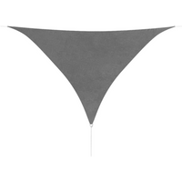 vidaXL Sunshade Sail Oxford Fabric Triangular 5x5x5 m Anthracite