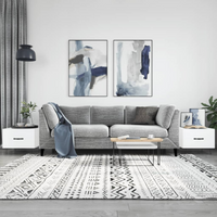 vidaXL Coffee Tables 2 pcs White 50x50x40 cm Engineered Wood