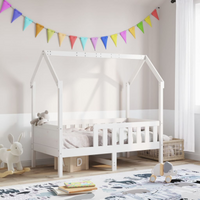 vidaXL Kids' House Bed Frame without Mattress White 80x160 cm Pine