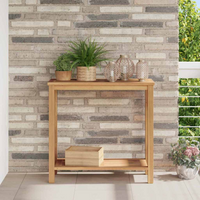 vidaXL Coffee Table with Storage Brown 85 x 35 x 75 cm Solid teak wood