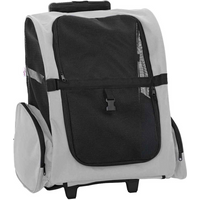 vidaXL Pet Trolley 3-in-1 Design Grey 48x32x(57-106) cm Oxford Fabric