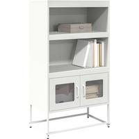 vidaXL Highboard White 68x39x123 cm Steel