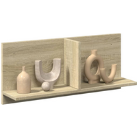 vidaXL Wall Cabinet 70x16.5x30 cm Sonoma Oak Engineered Wood