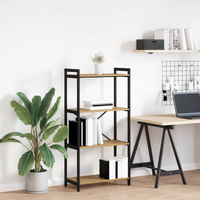 vidaXL Bookcase Artisan oak 60 x 30 x 118 cm Engineered wood