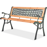 vidaXL Garden Bench 122 cm Wood