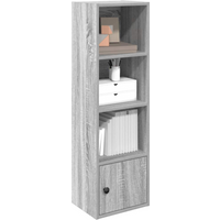 vidaXL Bookcase Grey Sonoma 31x24x102 cm Engineered Wood