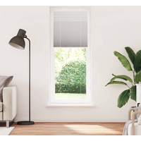 vidaXL Pleated Blind Light Grey 70x200 cm Fabric Width 69.4 cm Polyester