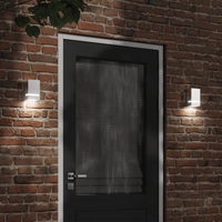 vidaXL Outdoor Wall Light Silver Stainless Steel