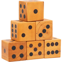vidaXL Giant Yard Dice Set 6 pcs Solid Pinewood