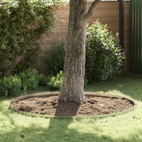 vidaXL Lawn Edging Silver 450 x 0.05 x 10 cm Galvanised Steel
