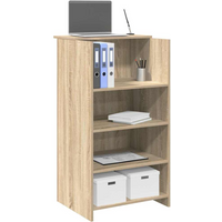 vidaXL Reception Desk Sonoma Oak 55x50x103.5 cm Engineered Wood