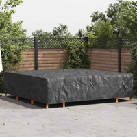 vidaXL Outdoor Furniture Cover Black 300 x 300 x 70 cm 420D