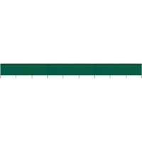 vidaXL 9-panel Wind Screen Fabric 1200x80 cm Green