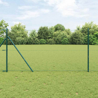 vidaXL Hexagon Fence Green 1.4 x 100 m Steel
