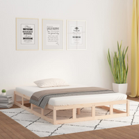 vidaXL Bed Frame without Mattress 140x200 cm Solid Wood