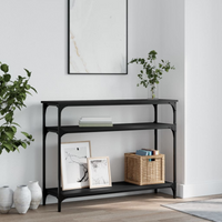 vidaXL Console Table Black 100x29x75 cm Engineered Wood