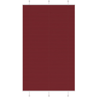 vidaXL Pleated Blind Bordeaux Red 115x200 cm Fabric Width 114.4 cm Polyester