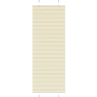 vidaXL Pleated Blind Cream 80x200 cm Fabric Width 79.4 cm Polyester