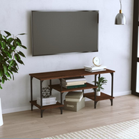 vidaXL TV Cabinet Brown Oak 102x35x45.5 cm Engineered Wood